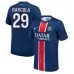 Paris Saint-Germain Bradley Barcola #29 Hjemmedrakt 2024-25 Kortermet